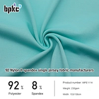 92 Nylon 8 spandex single jersey fabric manufacturers